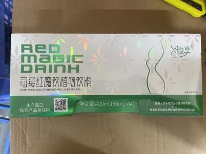 司莓红魔饮植物饮料包装信息